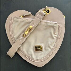 Moschino heart shaped wristlet